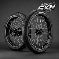 Kit de roues Supermoto haute performance de 17 pouces pour Talaria XXX X3 MX3 MX4 MX5 Sur-Ron Light Bee, jantes en aluminium CNC, kit de pneus de route
