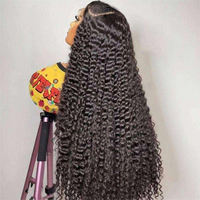 Perruque Lace Front Loose Deep Wave en Cheveux Humains, Transparente, Sans Colle, Pré-Pluckée, avec Baby Hair, Ligne de Cheveux Naturelle, 13x4, pour Femmes Noires, Soyeuse