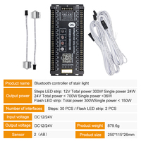 Contrôleur LED pour bande lumineuse d'escalier DC12V 24V avec capteur de mouvement infrarouge PIR, variateur et contrôle par application IC