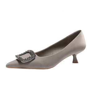 Y 35-40 scarpe da donna in microfibra scarpe da donna nuove a punta con tacco basso scarpe basse per ufficio donna - Product Image 6