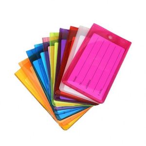 For Suitcases Plastic <b>Backpack</b> Bag Baggage Name With Reinforcement Hole Waterproof Luggage Tag Suitcase Tags - Product Image 1