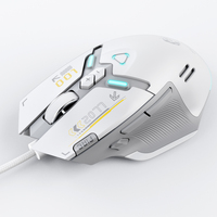 Souris de jeu filaire silencieuse RGB rétroéclairée XM82, nouvelle arrivée, taux de rétroaction de 1000, programmation macro, pression optimisée, 20000 DPI, ergonomique