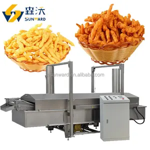 2023 Sunward best service cheetos production line / kurkure extruder machine / nik naks making machine
