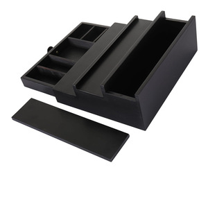 Bamboo Tiered Perfume Rack 3 Floors With Drawer <b>Desktop</b> Cosmetic Organizer Makeup Storage <b>Shelf</b> Simple Style - Product Image 4