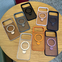Coque de téléphone anti-chute en TPU+PC épais avec anneau magnétique arrière pour iPhone 17 Pro Max 16 Pro 15/14/13, étanche et antichoc
