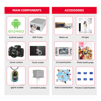 Dola Mirror Photo Booth Flight Case Camera Fully Automatic Self-Service Print Party Event Wedding Accessories 1 Year Warranty