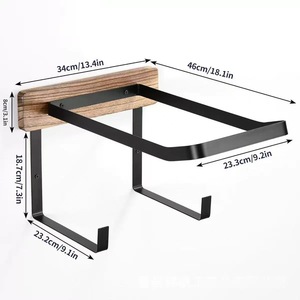 Estante de almacenamiento para pelotas de yoga montado en la pared, organizador duradero de 22-25 pulgadas para uso en el gimnasio en casa - Product Image 4