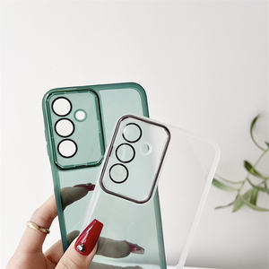 Per Galaxy A55 custodia protettiva in morbida TPU con lente trasparente trasparente custodia per telefono cellulare <span class=keywords><strong>Samsung</strong></span> A35 <span class=keywords><strong>A54</strong></span> - Product Image 5