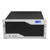 Nouveau design 5U MACASE K550DF Boîtier d'ordinateur industriel Adaptateur de refroidisseur à eau 240/360 EATX Alliage d'aluminium LCD Serveur IA Mini en stock