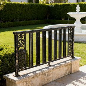 Verified Factory Simple <strong>Design</strong> Steel <strong>Balcony</strong> Fence <strong>Railing</strong> Safety Fence Panels Stair <strong>Railing</strong> Wrought Iron Gate Door - Product Image 2