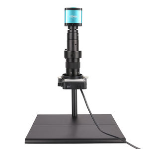 Microscopio Monocular Digital de 48MP con HD-MI, VGA, USB, Lente de Cámara, Luz LED, Soporte de Banco de Trabajo, Microscopio para Reparación de Teléfonos Celulares y Soldadura - Product Image 3