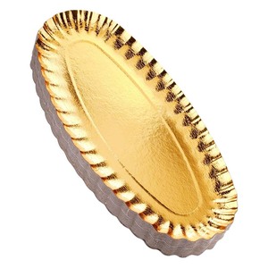 Outils de pâtisserie personnalisés, plateau en <span class=keywords><strong>carton</strong></span> jetable, plateau à gâteau en papier doré, or pour le déjeuner et la pâtisserie - Product Image 1