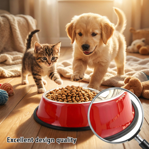 Bol à eau pour animaux de compagnie en acier inoxydable pour chats et <span class=keywords><strong>chiens</strong></span>, antidérapant, résistant à la corrosion, design élégant et écologique - Product Image 5