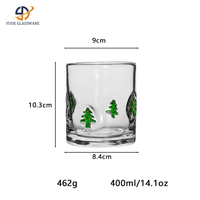 YUDE – Tasse en verre minimaliste style Ins, design élégant, transparente, pour usage domestique, mignonne et résistante à la chaleur, pour jus