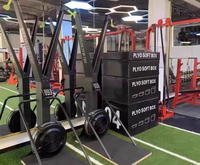Máquina de esquí comercial de acero plegable resistente al viento, entrenador de tirón alto de doble brazo con resistencia ajustable, para uso en gimnasios domésticos