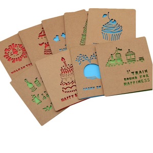 Tarjetas de Felicitación para el Día del Padre, de Papel Kraft, con Corte Cuadrado Hueco, Duraderas, Tarjetas de Regalo Premium para Deseos del Día del Padre - Product Image 6