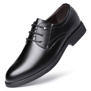 Chaussures en cuir pour hommes, bout pointu, à lacets, formelles, décontractées, tendance, taille adulte disponible - Product Image 4
