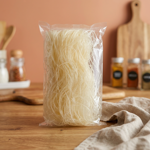 Fideos de Arroz Cristalizados Secos, Grado AA, Finos, para Hotpot Vietnamita, en Bolsa - Product Image 1
