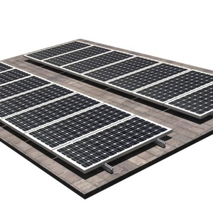 Système de montage solaire en alliage d'aluminium anodisé pour installation au sol, structure de support photovoltaïque - Product Image 1