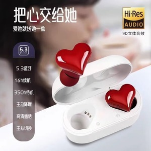 Auriculares inalámbricos Bluetooth con forma de corazón, carga tipo C, control táctil, BT 5,3 para Apple, Xiaomi, Android, Oppo - Product Image 2