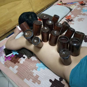 Лидер продаж, традиционная китайская медицинская вакуумная терапия, хиджама, Masajeador, Бамбуковая чашка для огня - Product Image 2