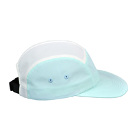 Chapeau de camping en Nylon détexturé et personnalisé, 5 panneaux, trous de découpe Laser, de haute qualité, casquette de camisole d'extérieur pour hommes, à séchage rapide