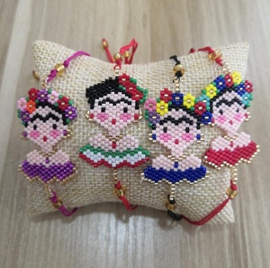 Moyamiya-pulsera de miyuki hecha a mano con cuentas, figuras de la bella mexicana, joyería hecha a mano, productos populares, 2020 - Product Image 4