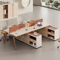Nouveau bureau de personnel simple, durable et moderne, avec porte-cartes, en bois