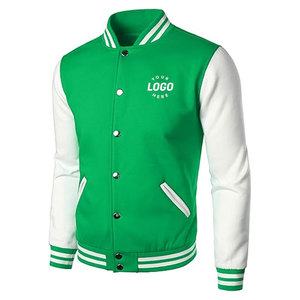 Chaquetas Varsity de Lona y Cuero con Logotipo Personalizado del Fabricante para Hombre, Cuello Alto con Capucha, Reversibles, Ecológicas y de Alta Calidad para Invierno - Product Image 2