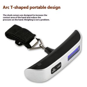 Portatile 50kg bilancia elettronica a gancio in acciaio inox digitale indicatore di peso del bagaglio con alimentazione a batteria per uso domestico - Product Image 2