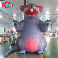 Rat gonflable géant personnalisé de 4 m en tissu Oxford avec gonflage en 5 minutes pour les événements, livraison gratuite à domicile incluse