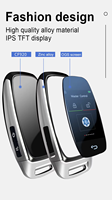 Clé de voiture universelle intelligente à écran tactile LCD, démarrage sans clé, verrouillage/déverrouillage automatique des fenêtres, télécommande à 2 boutons pour CF920, matériau ABS