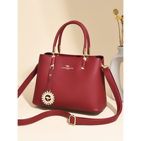 Sac à main minimaliste pour femme, rose clair, avec deux poignées supérieures, bandoulière amovible, sac fourre-tout
