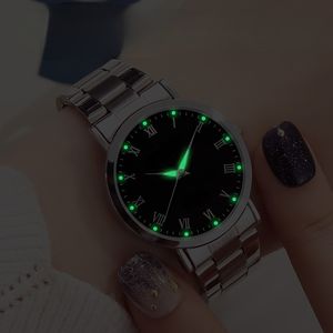 Correas de reloj de acero redondas, luminosas, modernas y de marca original al por mayor. Modelos masculinos y femeninos. Regalo ideal para parejas. - Product Image 3