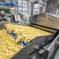 Machine à frire automatique à grande capacité, équipement de friteuse à convoyeur continu pour la production de chips et de snacks