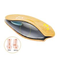 Semelle intérieure en cuir 3/4 longueur 2.5cm demi-coussin de chaussure pied plat orthèse soutien de la voûte plantaire semelles orthopédiques pour hommes et femmes pour chaussures