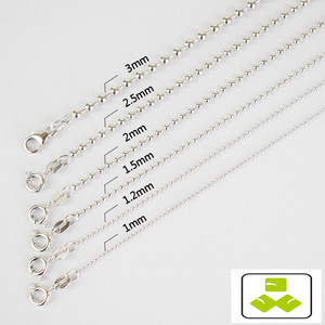 Bán Buôn 925 Sterling Silver Vòng Hạt Chuỗi Dài Áo Len Vòng Cổ Không Phai Bạch Kim Mạ Trang Sức Thời Trang Bán Buôn - Product Image 3