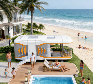 Casa Contenedor Moderna Tipo Cápsula Espacial con Panel Sándwich y Características Impermeables para Uso en Villas - Product Image 2