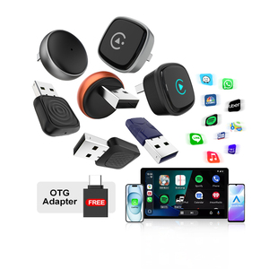 Adaptateur sans fil Carlinkit 2-en-1 USB pour CarPlay et Android Auto, double port, vente en gros usine pour le marché mondial - Product Image 1