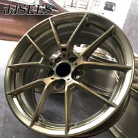 JJSEES Vente flash Jantes de voiture 19*8.5J 19*9.5J 5X120 5X112 5X114.3 Roues en alliage or de luxe pour voitures particulières pour Bmw E90 E91 E92
