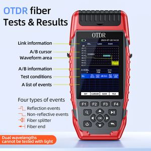 เครื่องวัดการสะท้อนแสงแบบ Optical Time-Domain Reflectometer 6 1 พร้อมหัวต่อ SC ระยะ 80 กม. พร้อม VFL IOLA OPM OLS สำหรับอุปกรณ์ไฟเบอร์ - Product Image 5