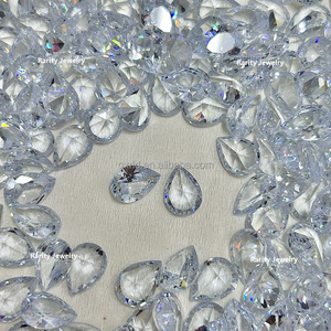 Màu Trắng Lê Cắt 6*9Mm Để 10*14Mm 1000Pcs Mỗi Túi Pha Lê Zircon Đá Lớn Tinh Thể Giọt Giọt Đá Quý Zircon Pha Lê Đá - Product Image 5