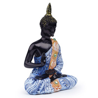 Sud-est asiatique bleu Antique bouddha Statue TGA01 résine artisanat cadeaux créatifs décoration de la maison ornements
