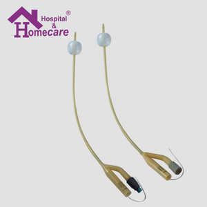 Kateter <span class=keywords><strong>Foley</strong></span> Pediatrik Sekali Pakai Berlapis Silikon 2-Arah Standar Internasional HK05 Tipe Disinfektan EOS - Product Image 3