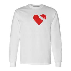 T-shirt à manches longues I Love Saint Nicholas Christmas, design cœur rouge, cadeau de vacances - Product Image 1