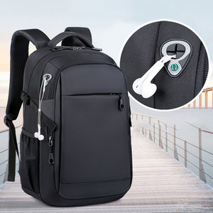 Custom Logo Waterproof Unisex National Style Business Anti Theft School USB Zipper <b>Black</b> Laptop Computer Bag Travel <b>Backpack</b> - Product Image 5