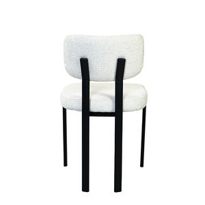 מגג מתכת מינימליסטית בד מרופד עיצוב אוכל כיסא למטבח הבית - Product Image 5