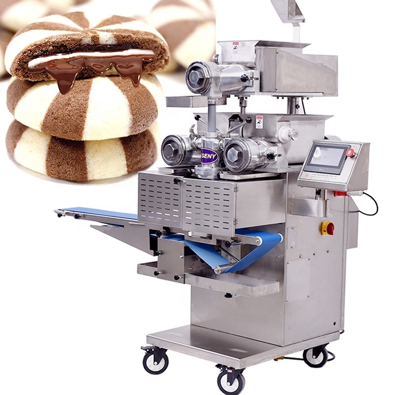 Industrial Automatic Cake Filling Machine Cookies Encrusting Machine Equipment