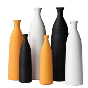 vasos exclusivos quarto Suppliers-Vaso de porcelana moderno artesanal, vaso de cerâmica colorido para decoração de casa, sala de estar, quarto