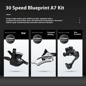 Bicicletas de carretera, planos de bicicleta, Manillar curvo, frenos de disco, velocidad variable para hombres y mujeres adultos, conducción ligera - Product Image 3